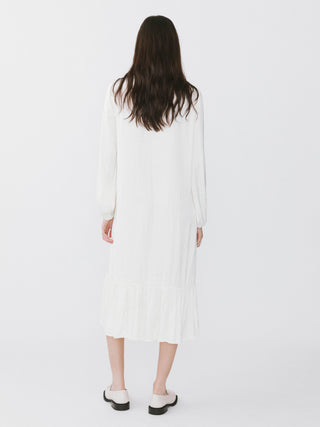 Tiered Long Sleeve A-line Dress