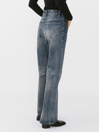 Classic Straight Leg Denim Jeans