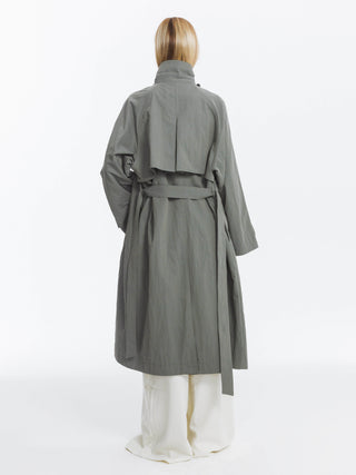 Oversized Large Lapel Long Trench Coat