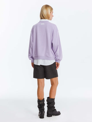 Oversized Sweatshirt with Cotton Blend