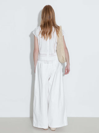 Hollow Out Drop-Shoulder Vest with Tassels