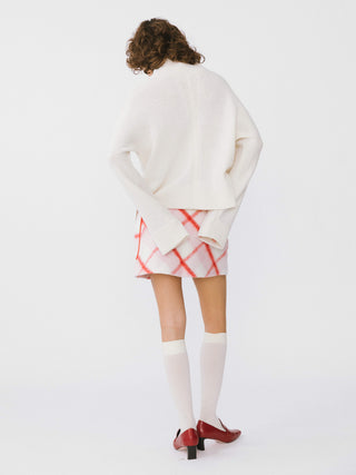 Plaid Woolen Skirt