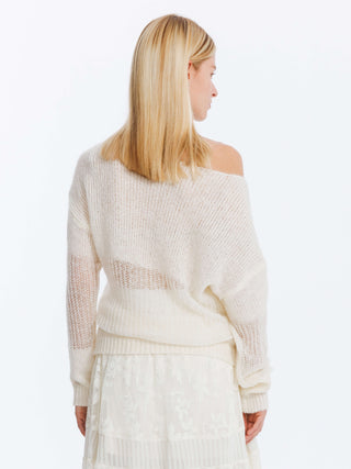 Off The Shoulder Stacked Long Sleeved Sweater