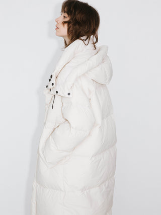 Down Coat with Front Zip