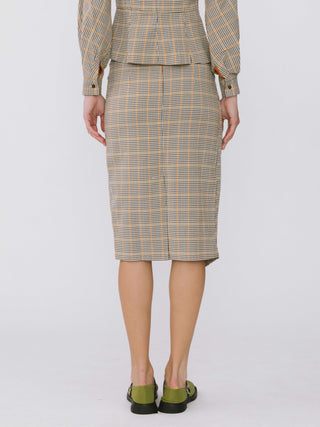 Plaid Midi Skirt