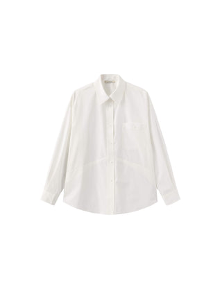 Drop Shoulder Oversized Shirt with Waist Tie