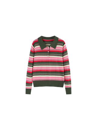 Striped Knitwear Jumper with Wool Blend