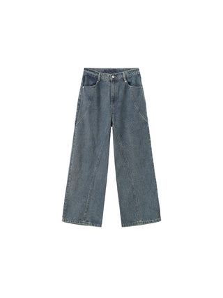 Cutaway Loose Straight Jeans