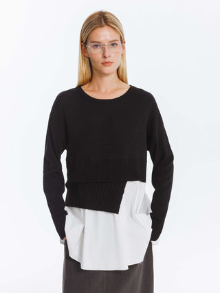 Panelled Knitwear Jumper