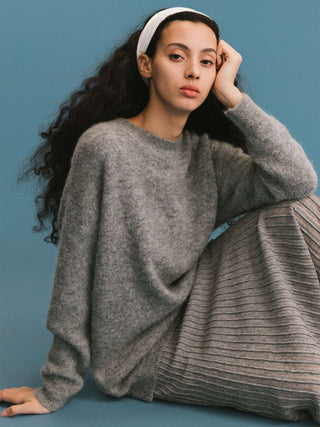 ONE BY CUBIC Brushed Alpaca Knitwear Jumper