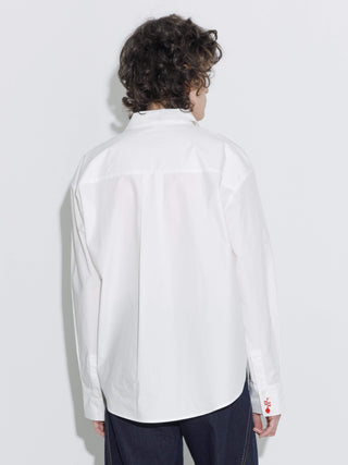 100% Cotton Embroidered Oversized Shirt