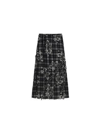 Floral Print A-line Skirt