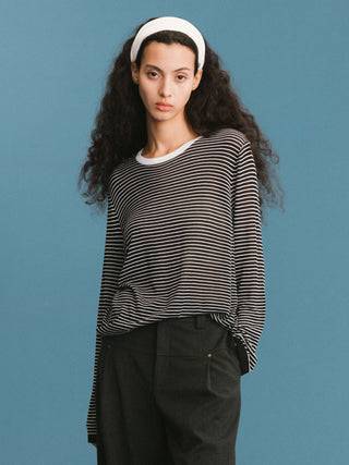 ONE BY CUBIC Thin Stripped Knitwear Jumper