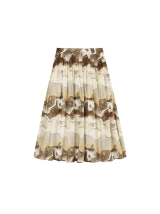 Coast Printed Pleated Skirt