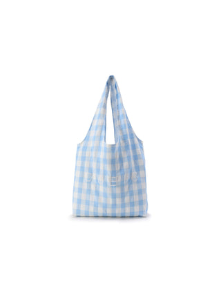 CUBIC 3D Embroidered Checked Canvas Bag