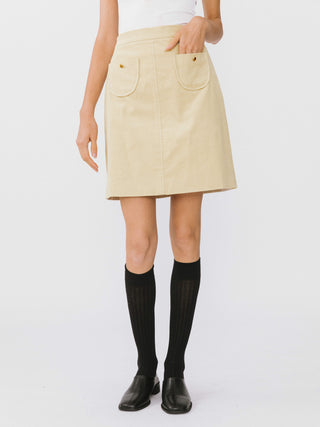 A Line Corduroy Skirt