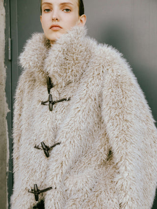 Wheat Faux Fur Monty Coat