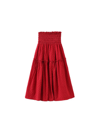 Ruffle Elastic Waistband Cake Skirt