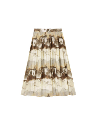 Coast Printed Pleated Skirt
