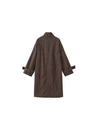 Funnel Neck Trench Coat