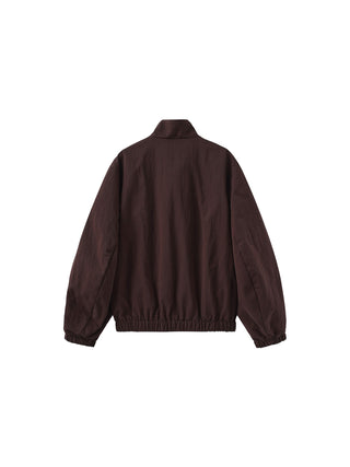 Maroon Oversized Cotton Jacket