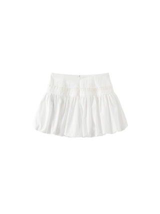 A-line Pleated Patchwork Bud Skirt