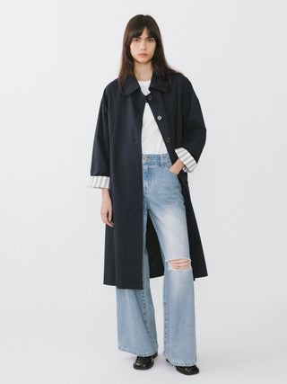 Macintosh Trench Coat with Striped Lining