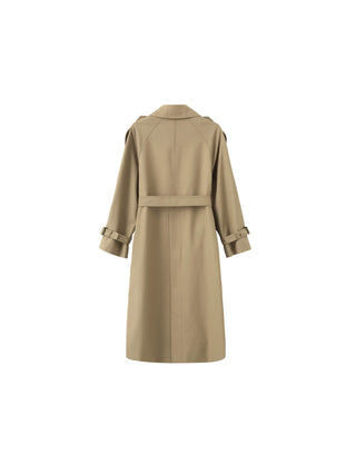 Classic Belted Double Breasted Trench Coat