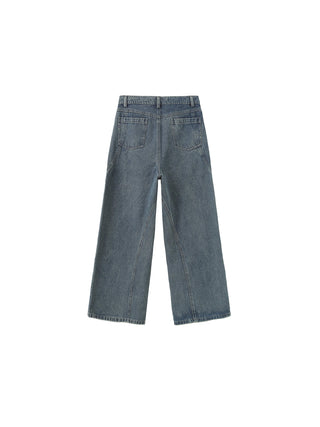 Cutaway Loose Straight Jeans