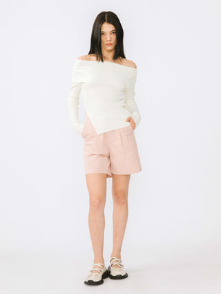 A-line Pleated Tailored Shorts