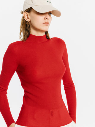 Merino Wool Turtleneck Knitwear Jumper