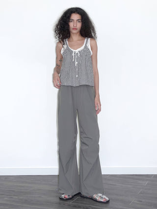 Loose Parachute Trousers with Elastic Waist