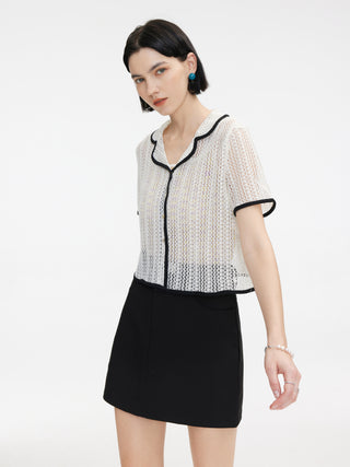 Thin Knit Chanel Blouse
