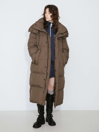 Long A-line Down Coat