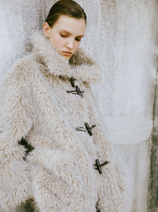 Wheat Faux Fur Monty Coat