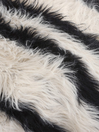 Fluffy Zebra Knitwear Cardigan