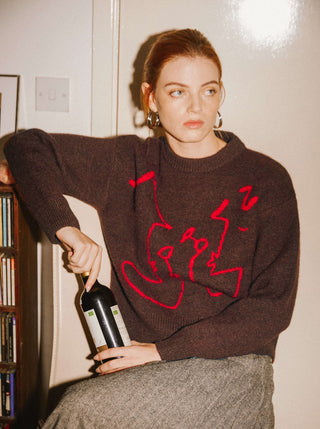 "CUBIC WINE CLUB" Sweater