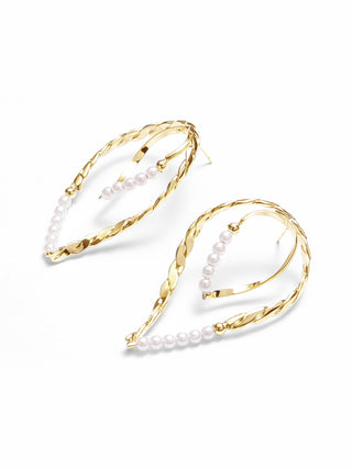 Oversized Teardrop Pearl Earrings
