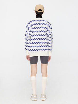 Twisted Stripe Loose Sweater