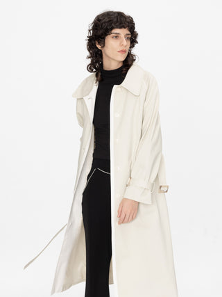 Doll Collar Belted Trench Coat