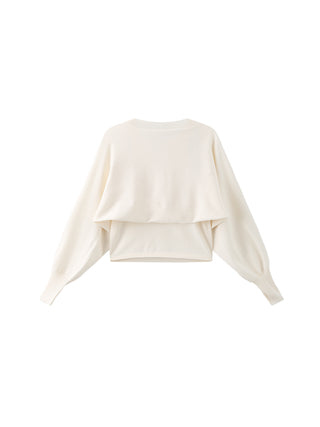 Knit Long Sleeve Top with Shoulder Cut Outs