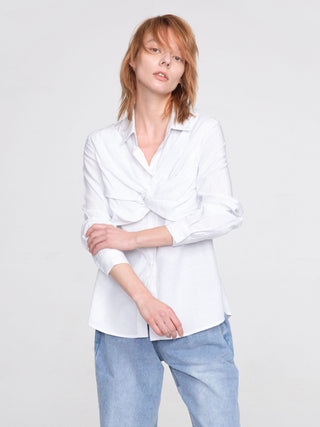 CUBIC Women's Wrapped Top Loose Shirt