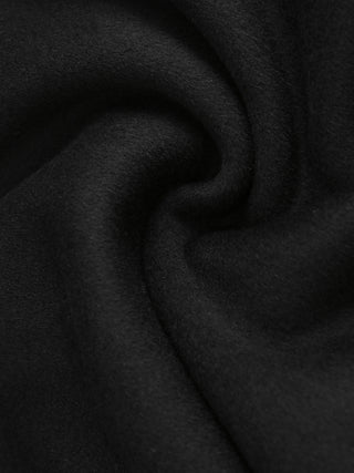 Black and White Sleeve Panelled Peacoat