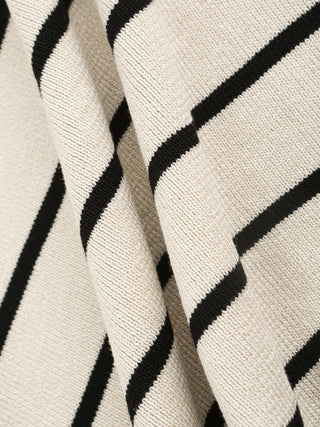 Thin Horizontal Striped Knit Vest