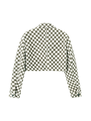 Retro Checkerboard Short Jacket