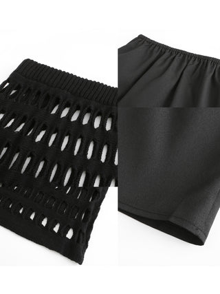 CUBIC Women's Large Mesh Midi Skirt