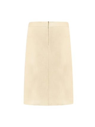 CUBIC Women's Slitted A-Line Midi Skirt