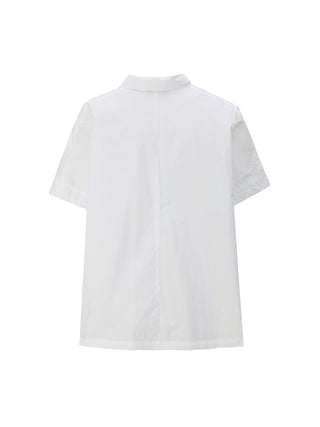Oversized Asymmetrical White Shirt