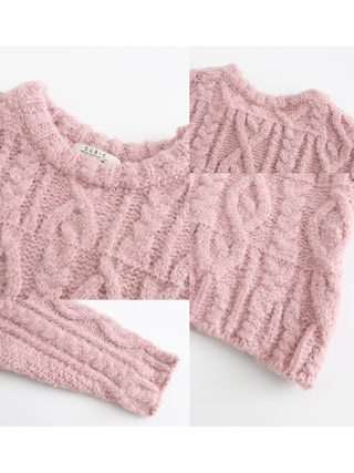 Round Neck Cable Knit Jumper