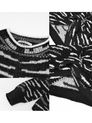 Patterned Twist Knit Sweater